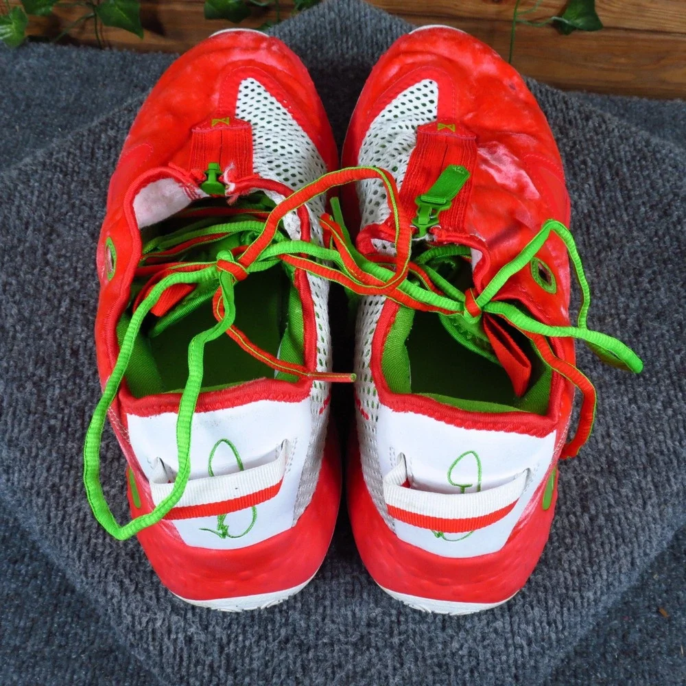 Nike PG 4 Christmas Mens Basketball Shoes Size 11 Athletic Red White Green